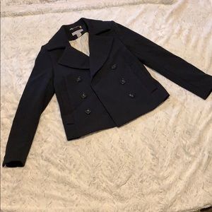Navy Cropped Jacket